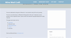 Desktop Screenshot of minemodcraft.com